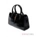 Купить женскую сумку Velina Fabbiano черную с замочком из "масла" - арт.33272-1_1